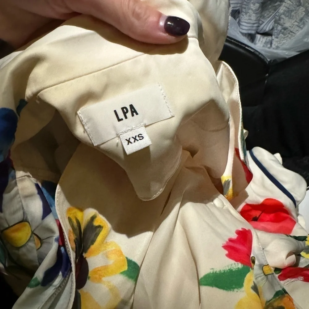 LPA- NWT Matching Silk Shortsleeve Floral Shorts Set